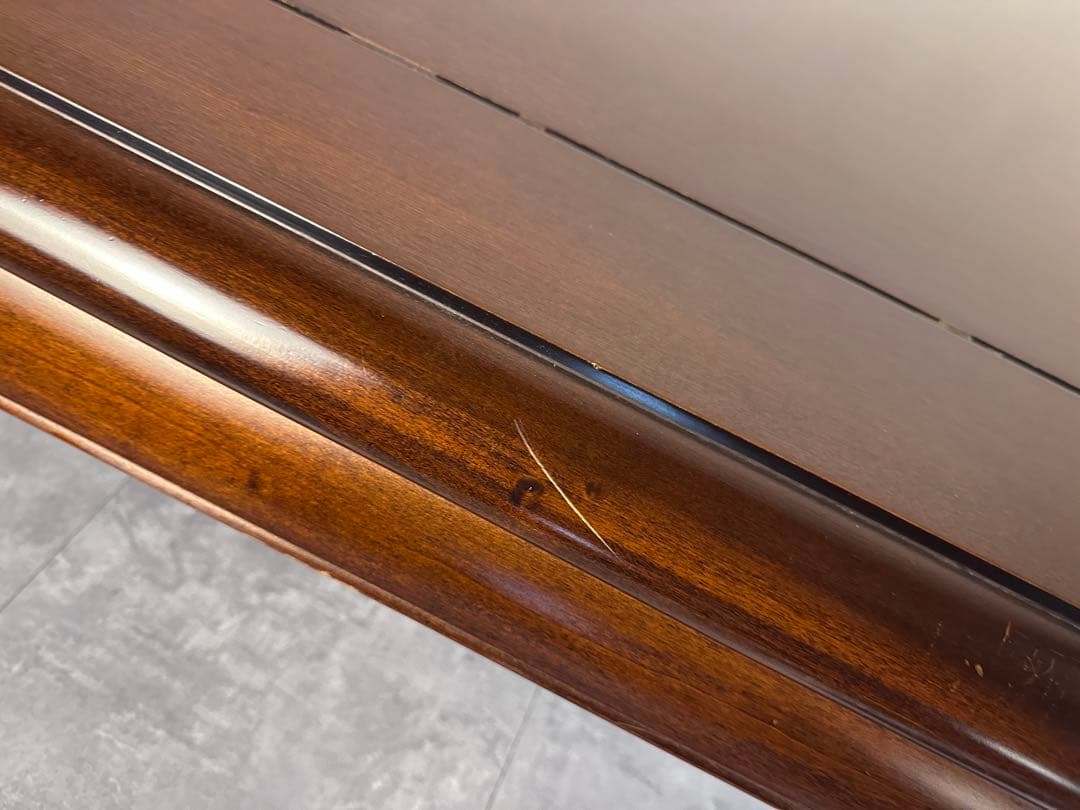 【IDC大塚家具】大型 座卓 無垢調 重厚 木製 和モダン 高級座卓