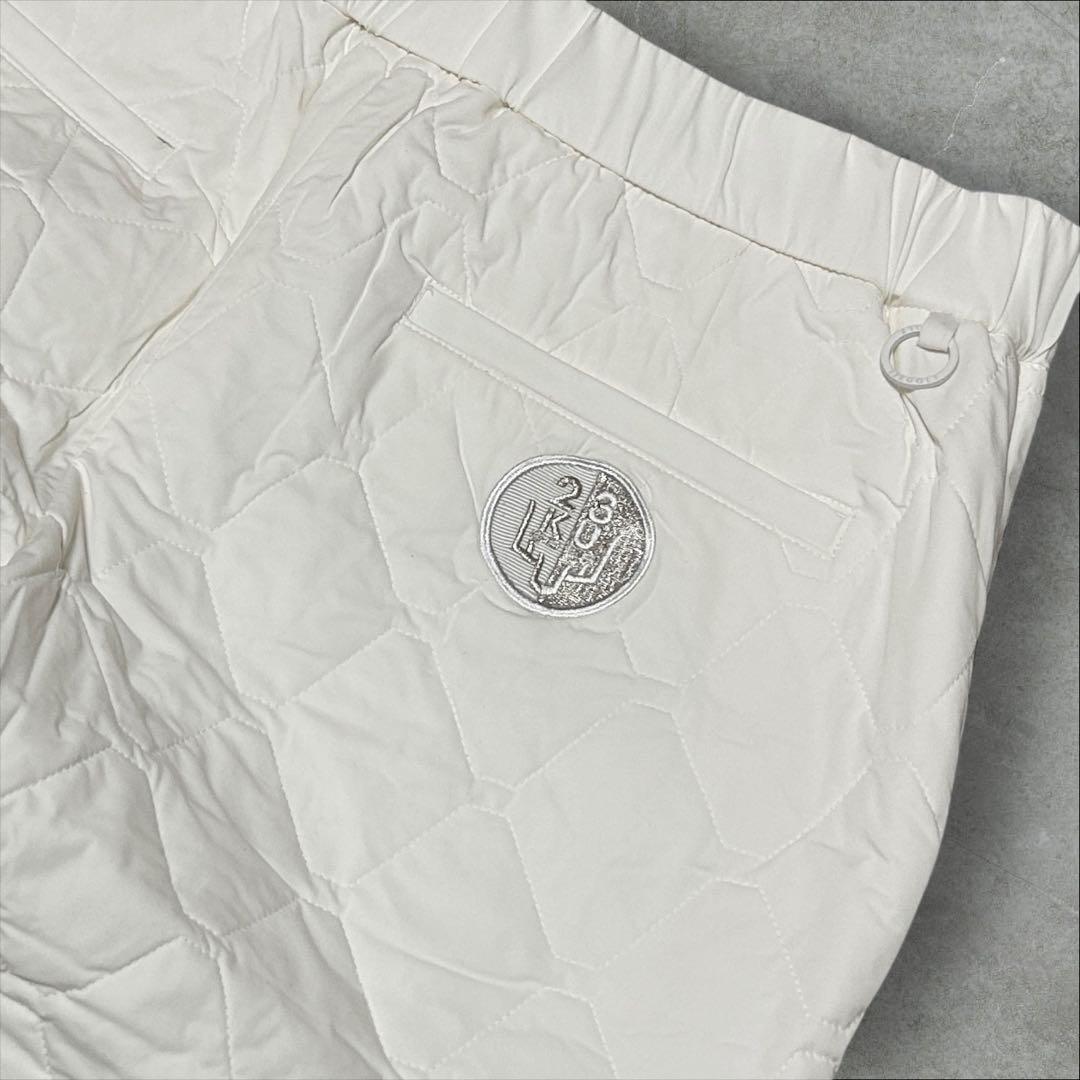 【新品未使用】23区ゴルフ M 冬最強防寒パンツ キルティング テーパードパンツ