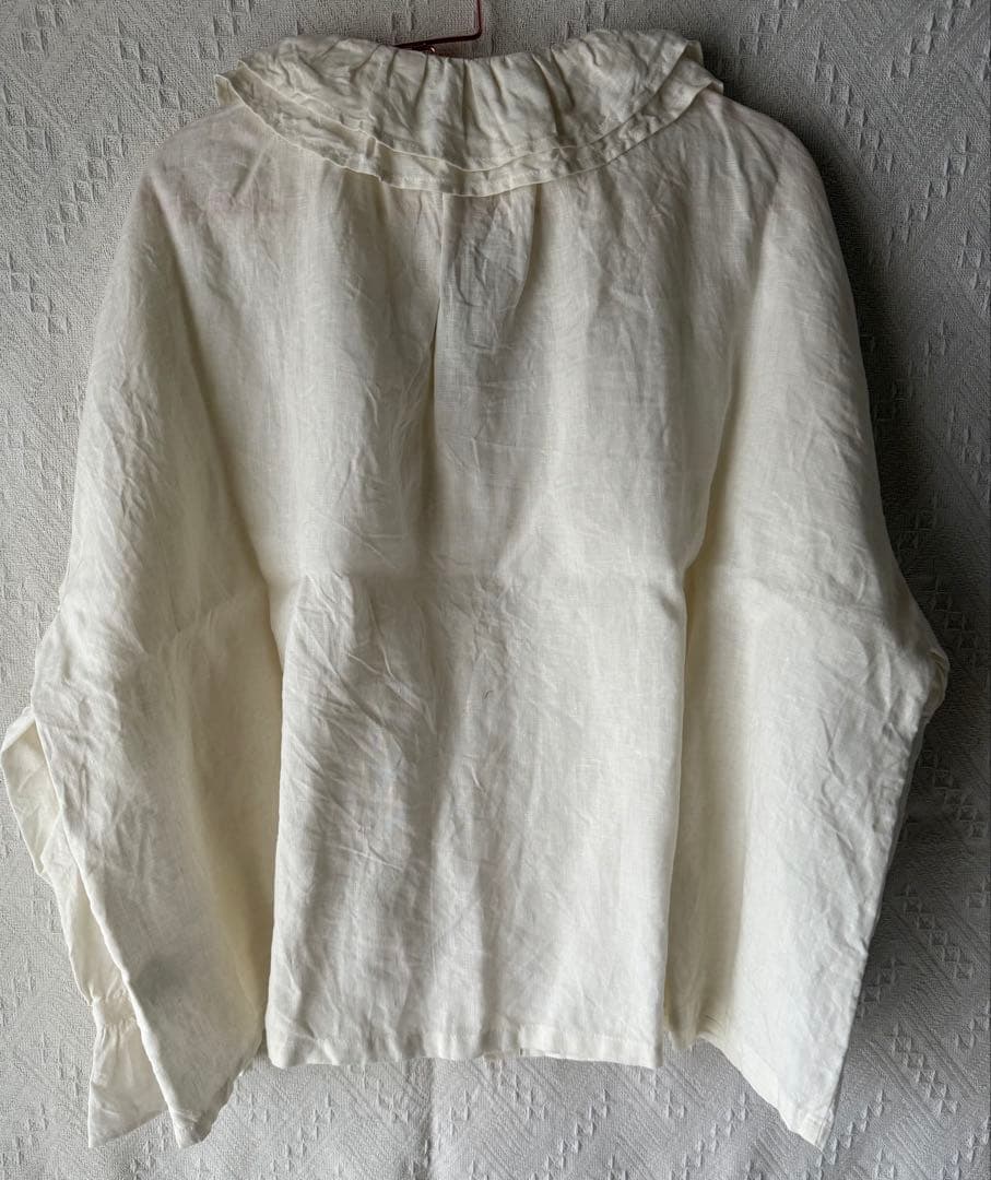 新品　イチアンティークス ☆ Linen Frill Shirt