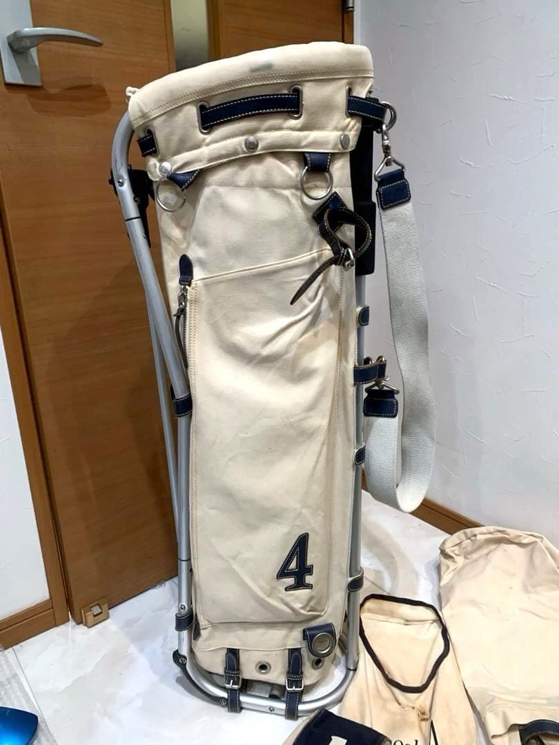 完売　良品　木の庄帆布　フレームウォーカー　スタンドキャディバッグ　ヘッドカバー