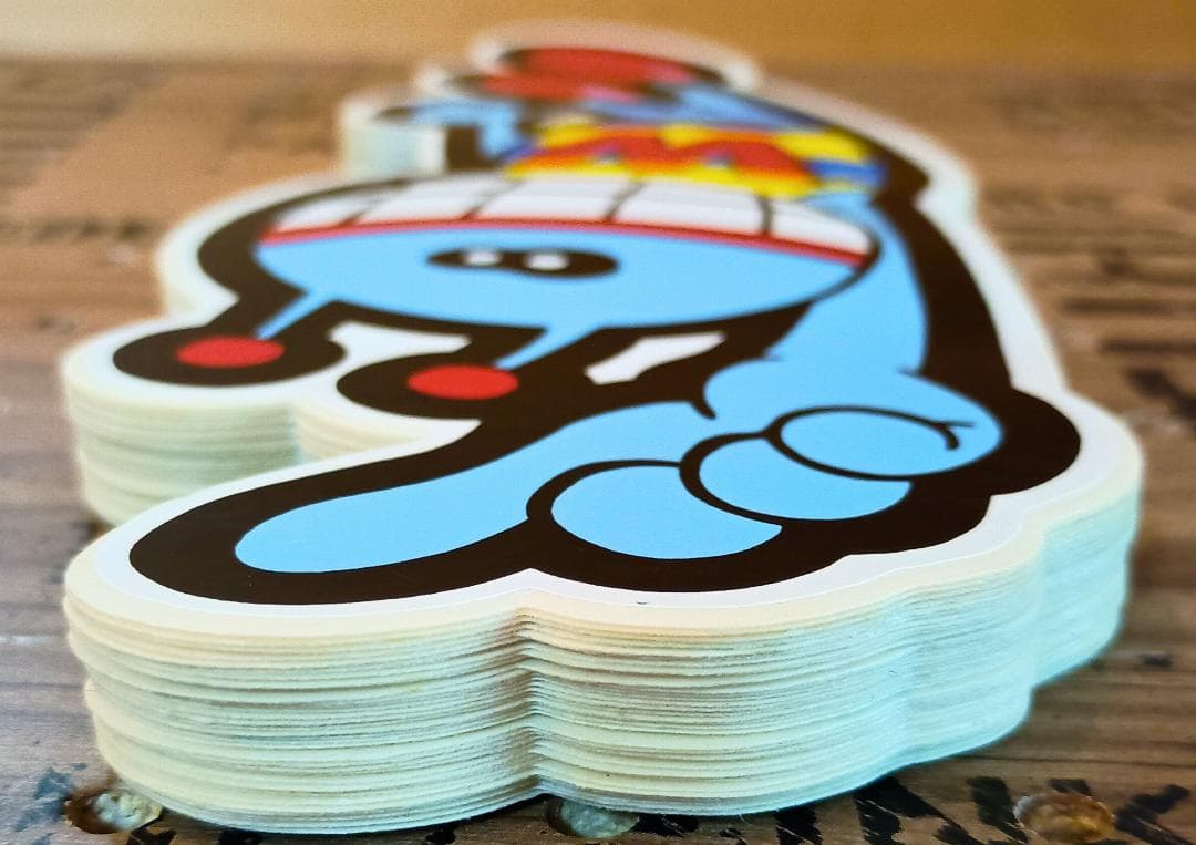 W.&L.T. ノベルティ 4点セット キーホルダー ステッカー パクパクくん