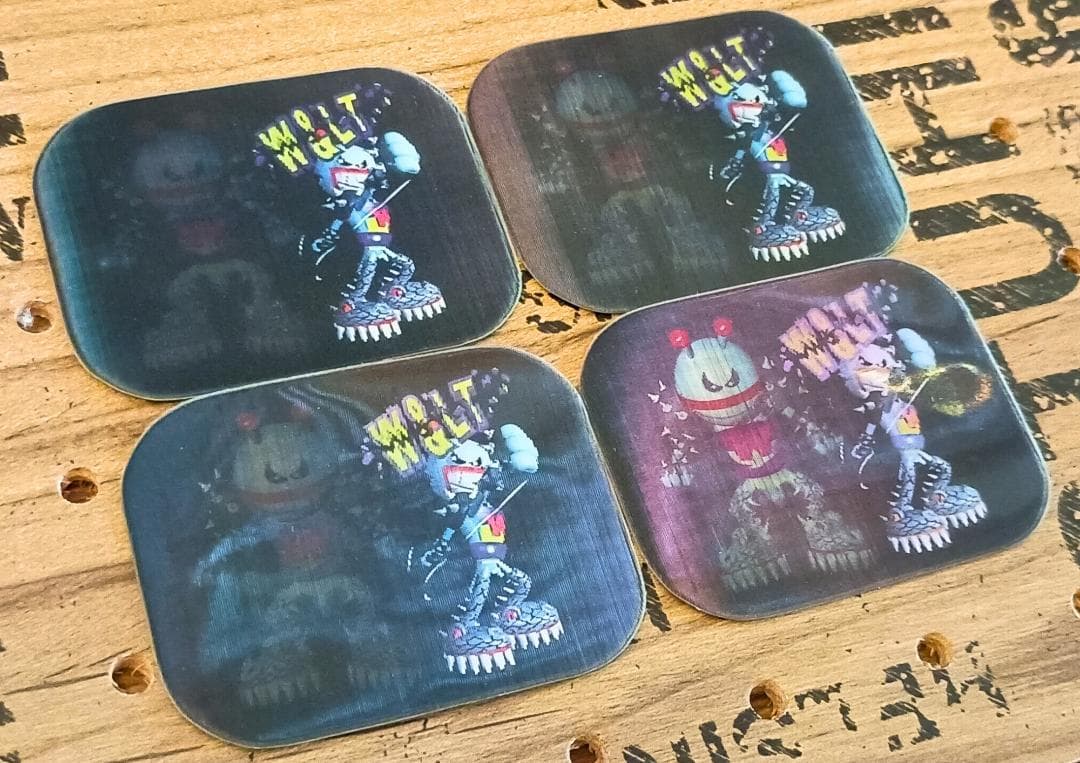 W.&L.T. ノベルティ 4点セット キーホルダー ステッカー パクパクくん