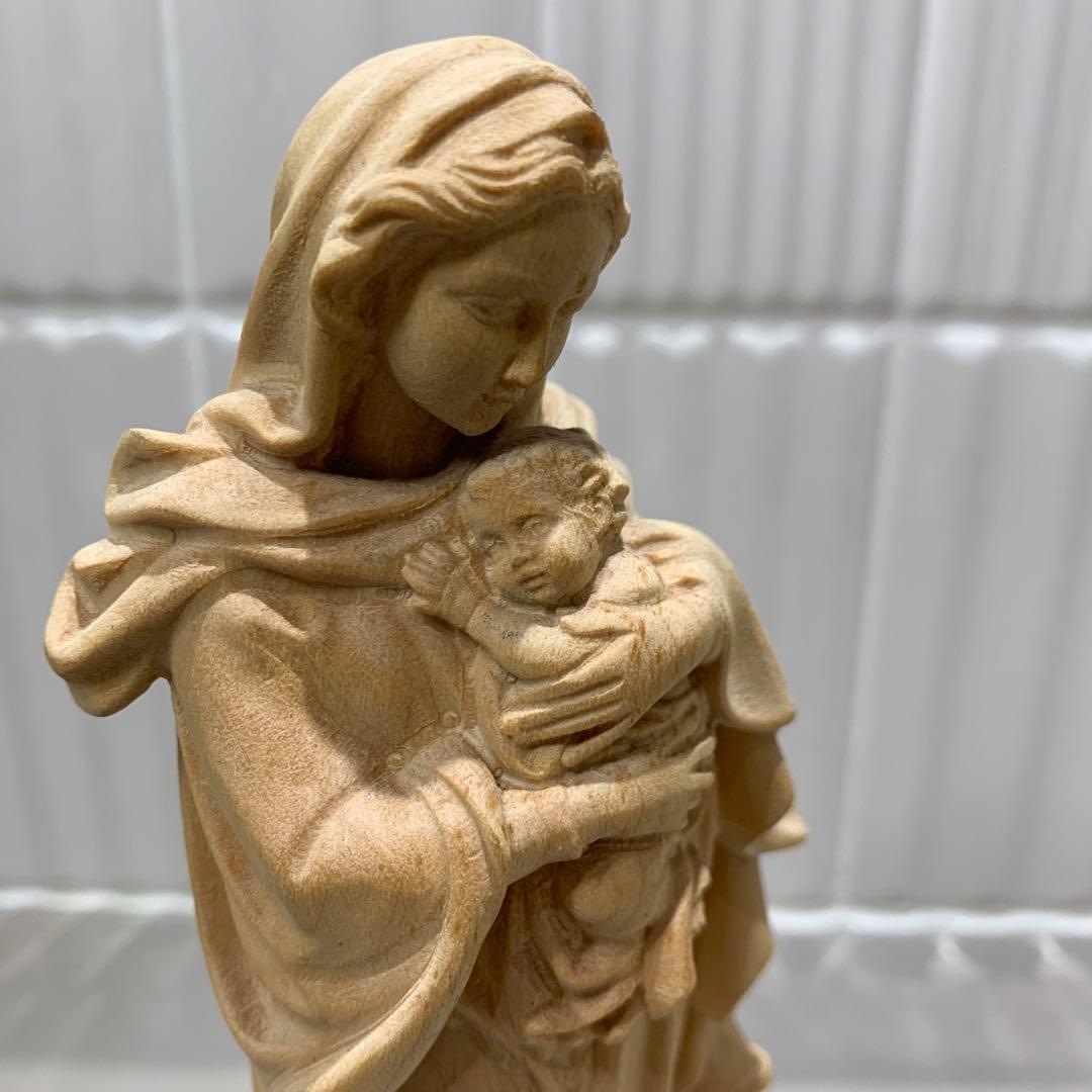 稀少✨最高級品　Lepi 置物　木彫　聖母マリア　マリア像