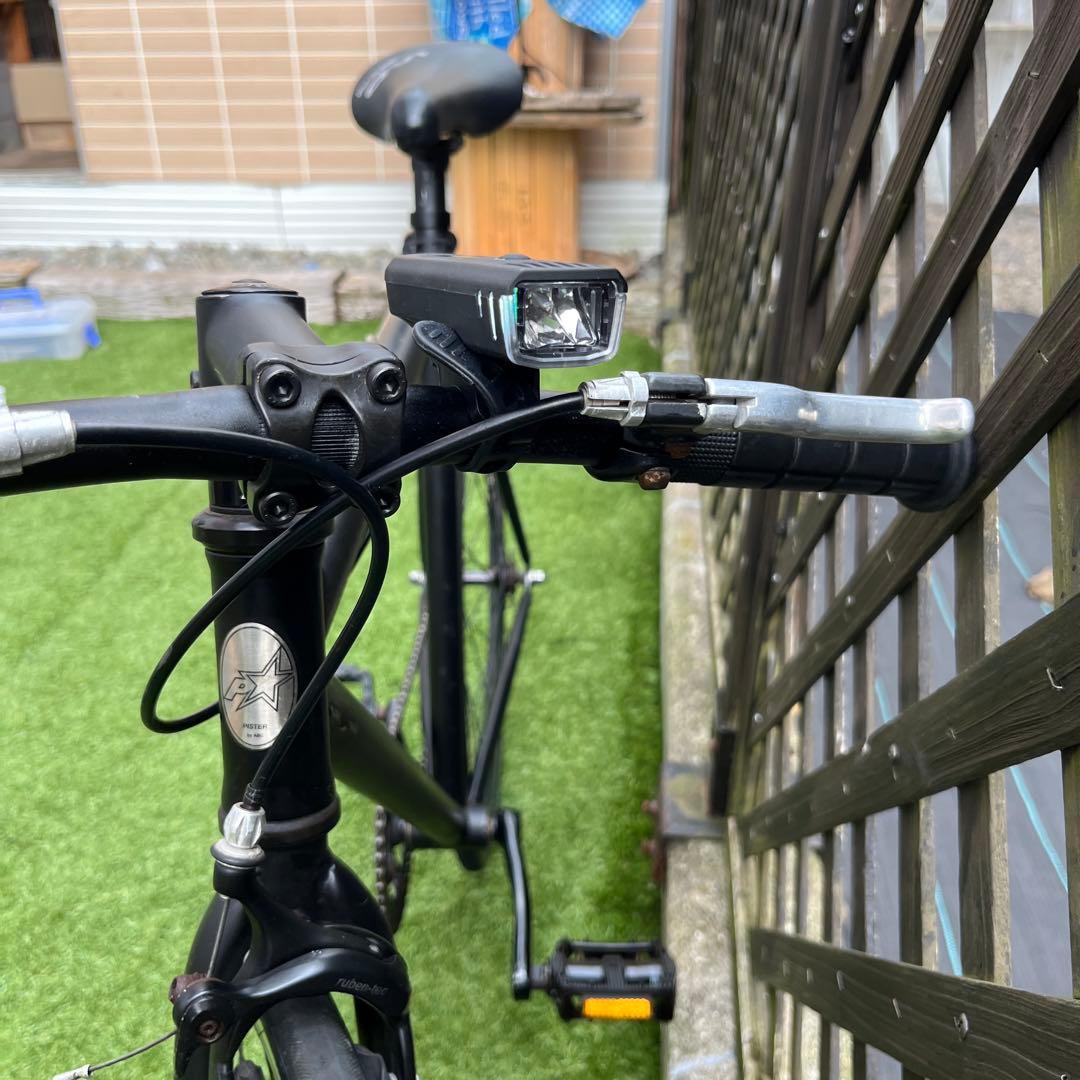 [引取限定] ピストバイク アルミフレーム黒艶消し シングルギア:7000X