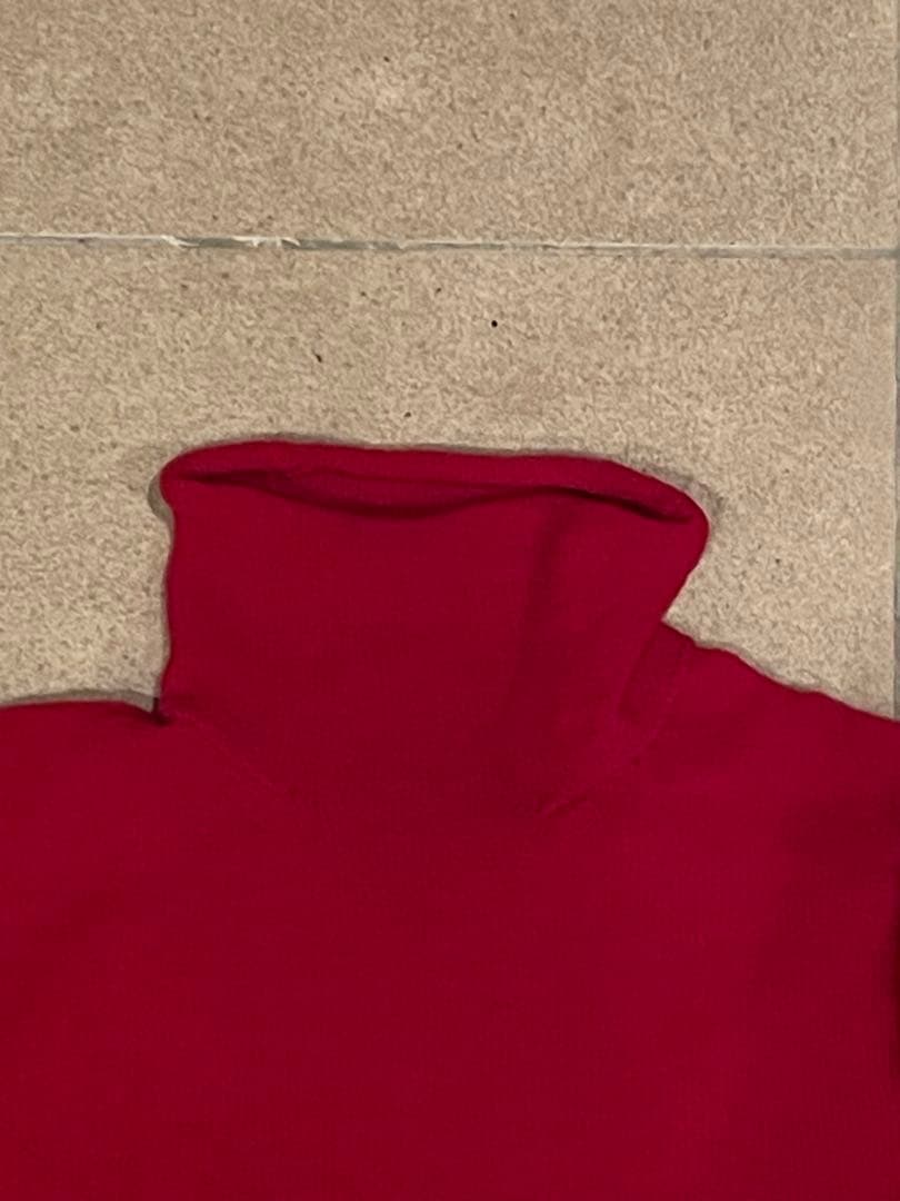 COMME des GARCONS HOMME PLUS ハイネックニット　赤