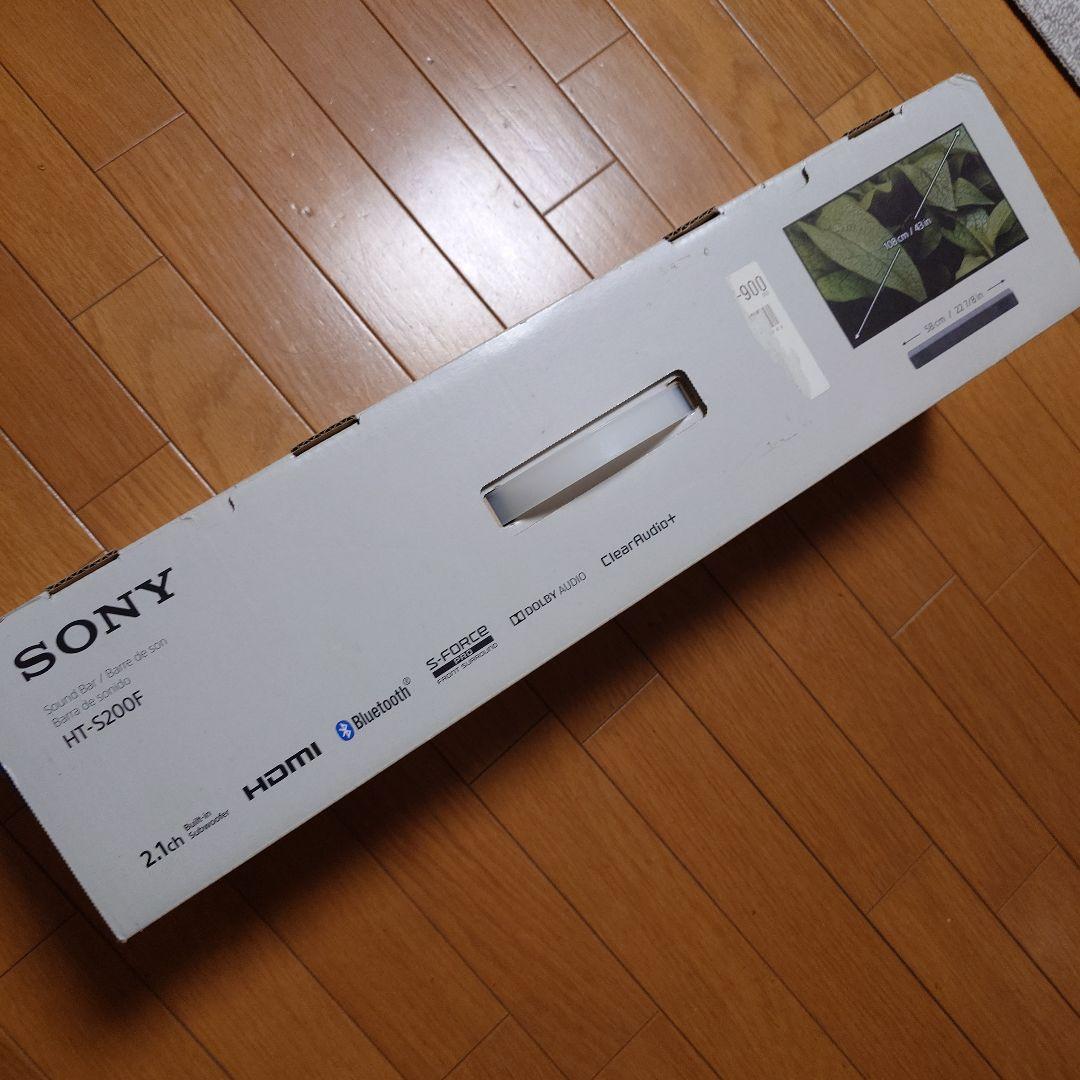 ソニー コンパクトサウンドバー HT-S200F W クリームホワイト