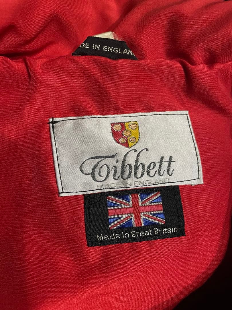 イギリス製 ツイードウール100% tibbett ダッフル コート ネイビー