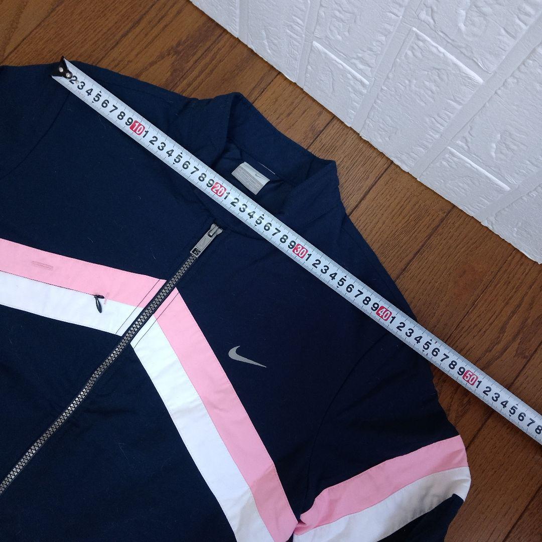 NIKE GOLF フルジップ ジャケット ネイビー ピンク　レディース M
