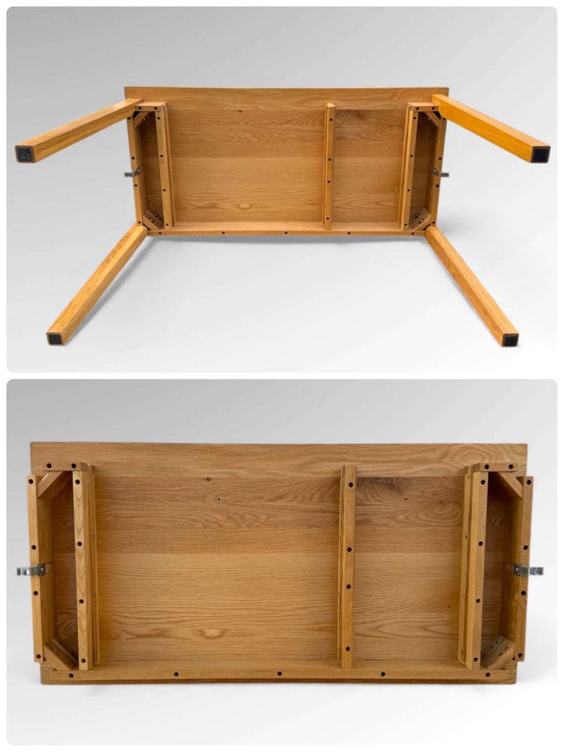 無印良品 無垢材デスク 木製デスク 引き出し付き オーク材 事務机 学習机 北欧