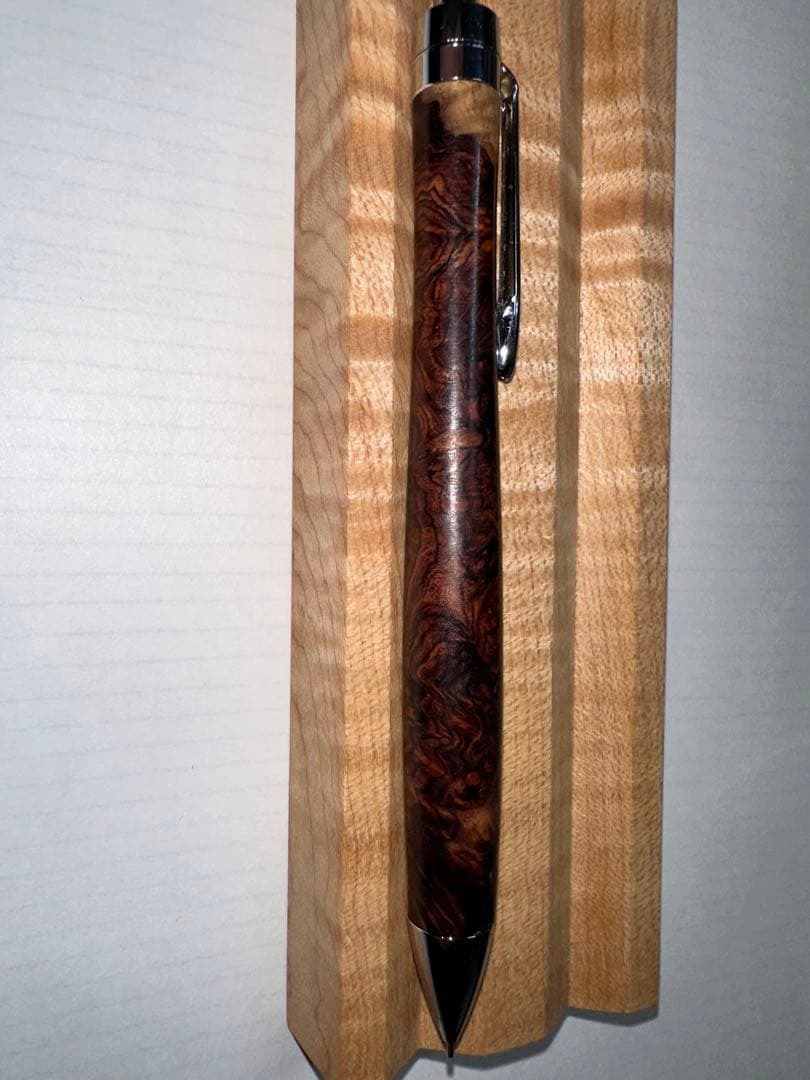 こぶた工房　シャープペンシル　ローズウッド瘤杢極上　0.5mm 節修正あり