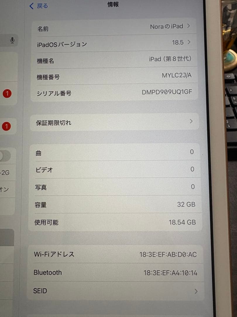 た*ん様 Apple iPad シャンパンゴールド本体MYLC2J/A