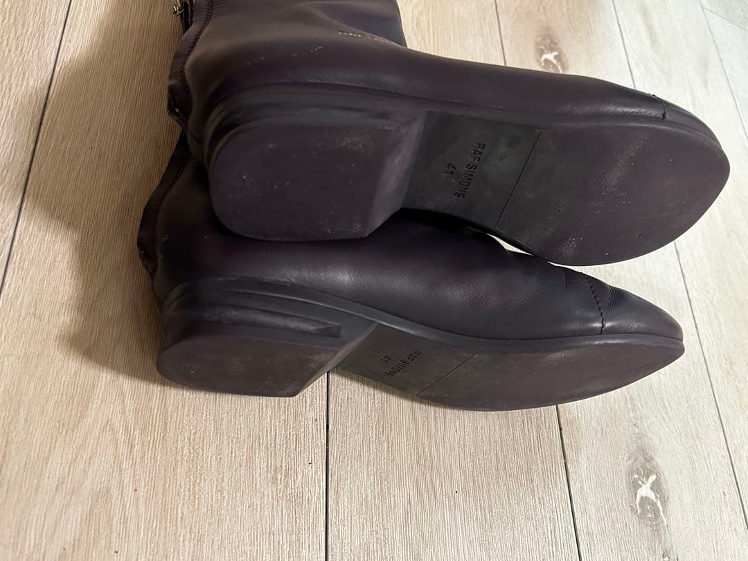 ラフシモンズ　ランナー　バックジップブーツ41 パープル