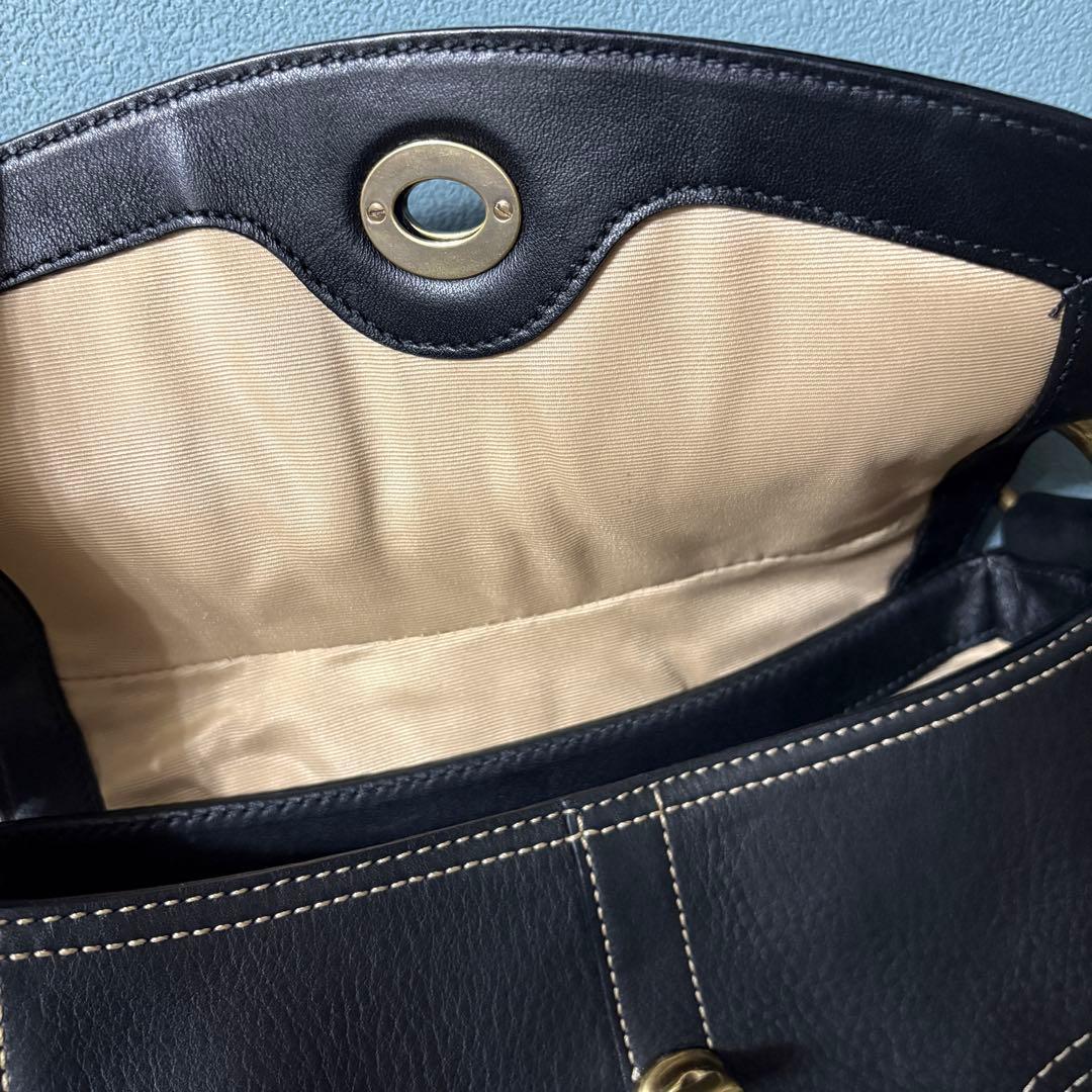 Y2K Coach コーチ チェルシー ターンロック ショルダーバッグ ブラック