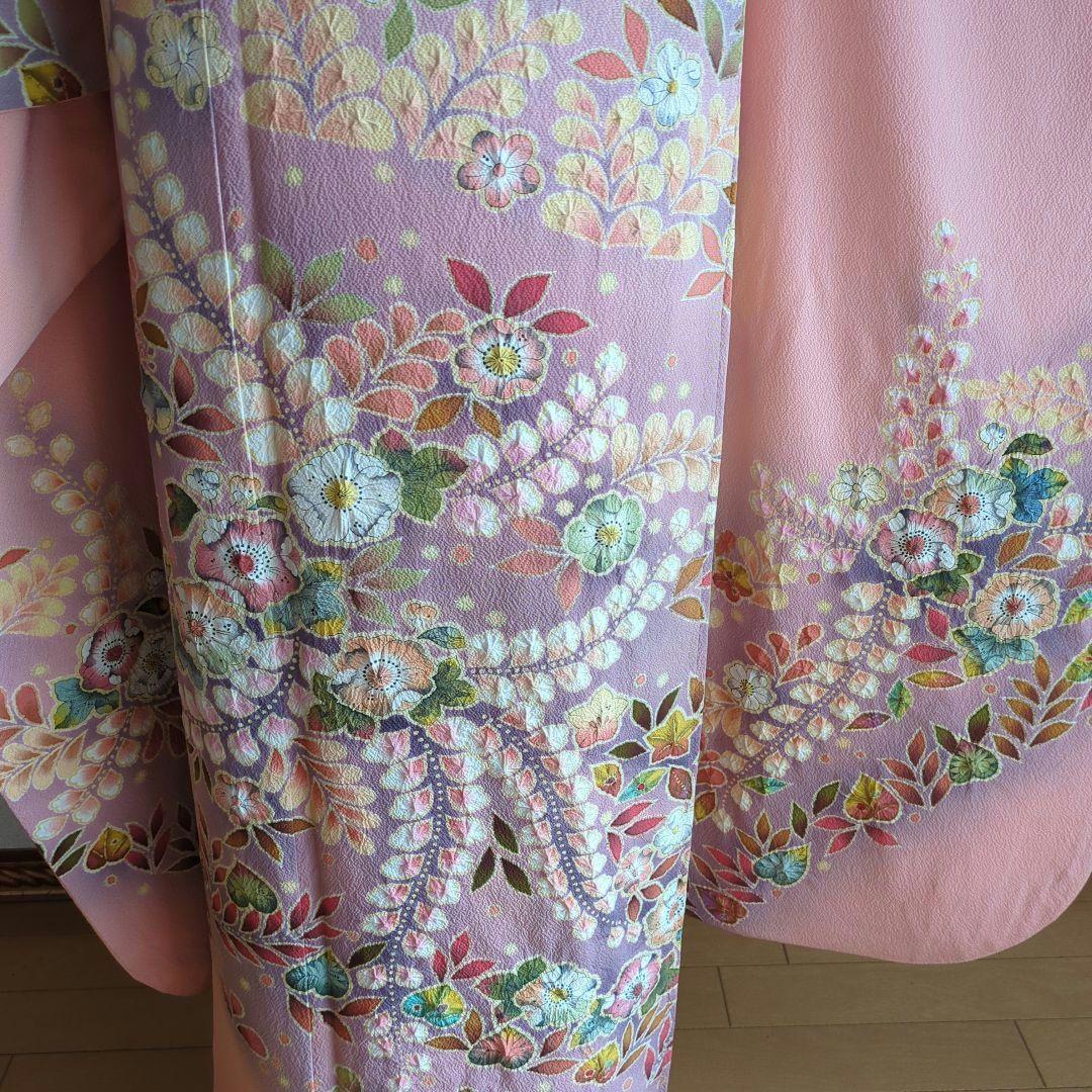 翠山工房 落款 振袖フルセット ９種セット正絹 辻が花 成人式 花絞り 裄丈69