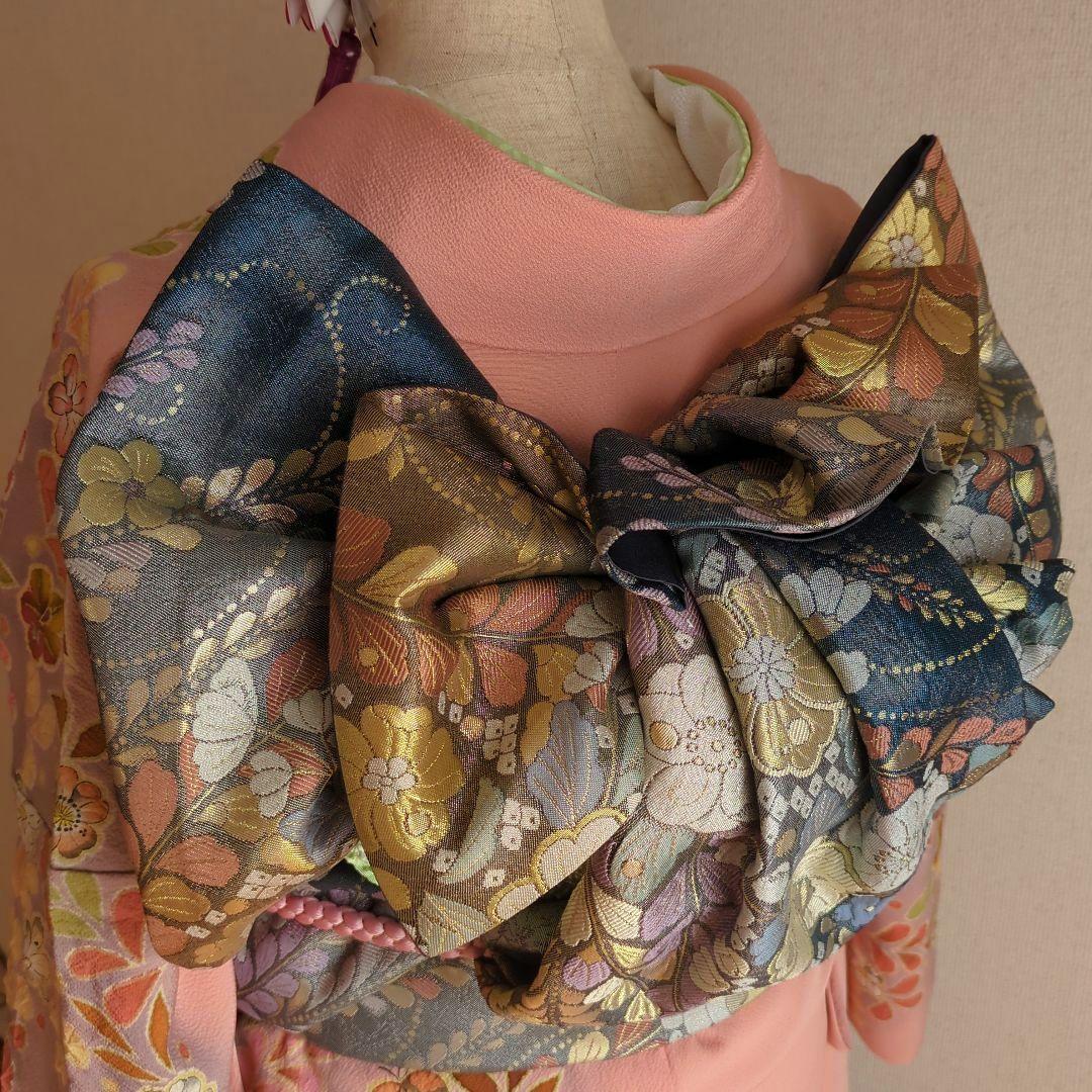 翠山工房 落款 振袖フルセット ９種セット正絹 辻が花 成人式 花絞り 裄丈69