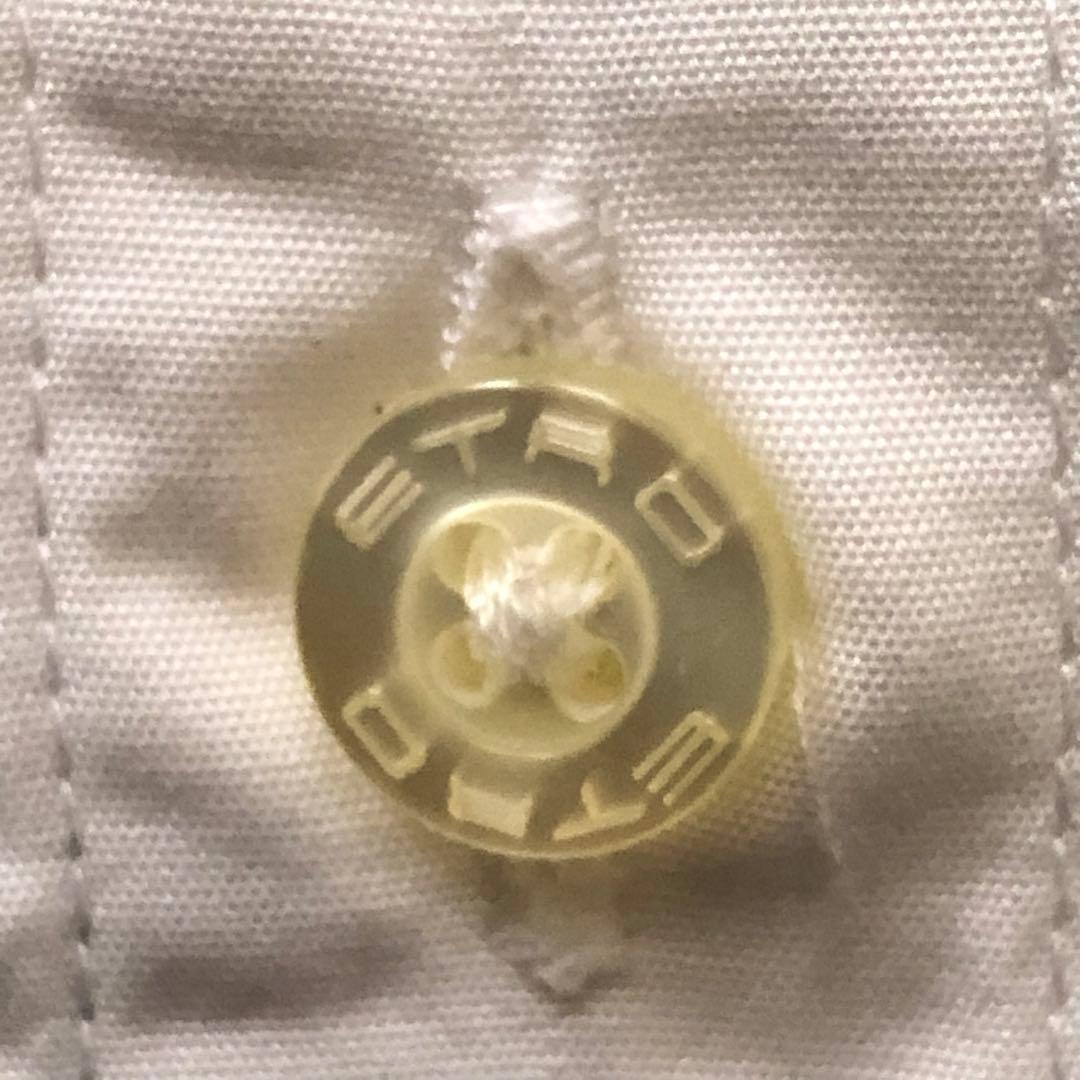 ETRO【38】エトロ　ペイズリー柄ブラウス　コットン混シャツ　ストライプ