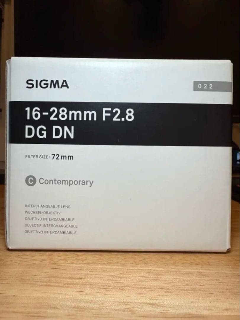 SIGMA 16-28mm F2.8 DG DN sony Eマウント