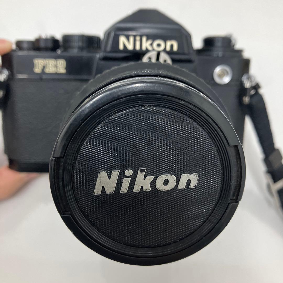 カ*有様 Nikon FE2 ブラックボディ　フィルム一眼レフ　カメラ