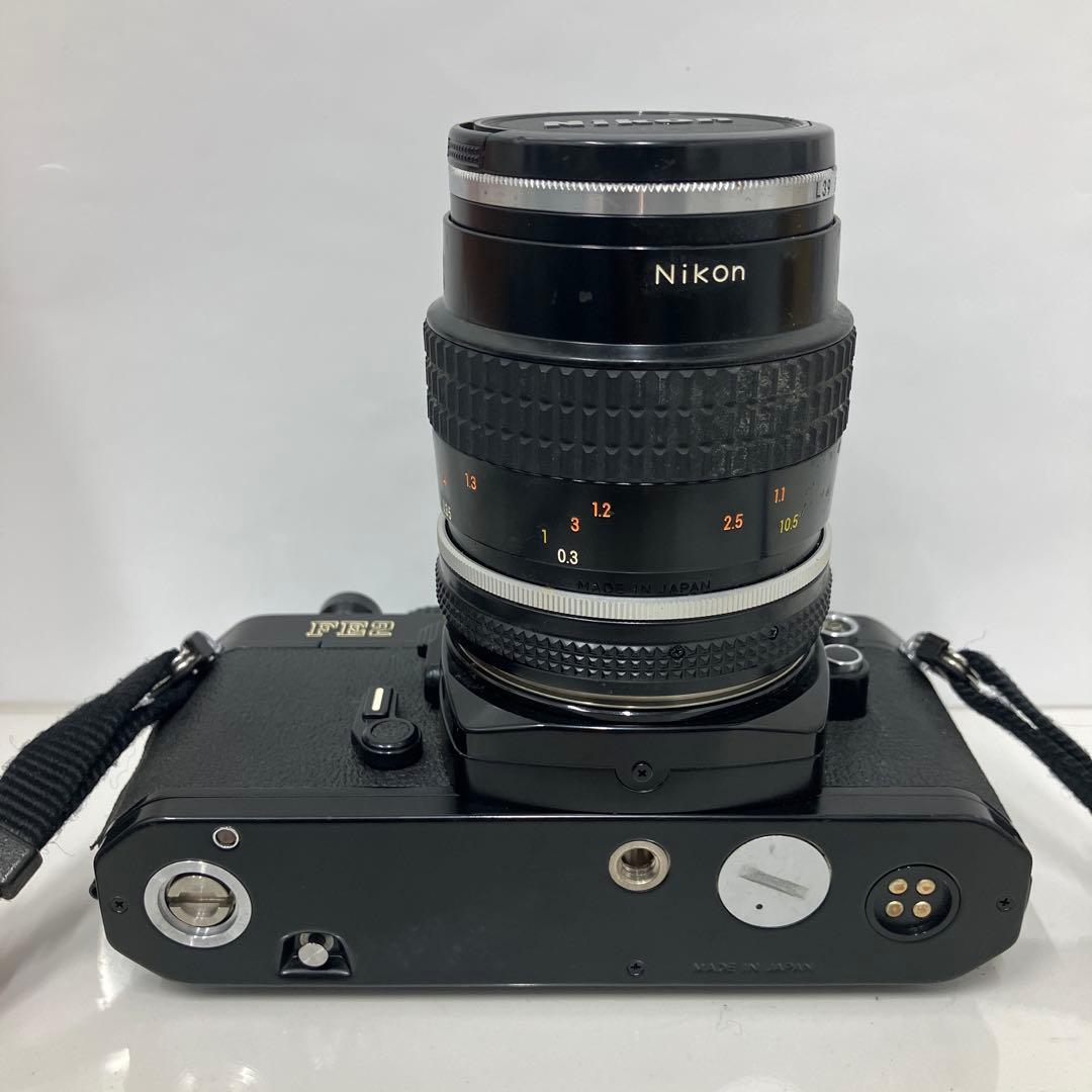 カ*有様 Nikon FE2 ブラックボディ　フィルム一眼レフ　カメラ