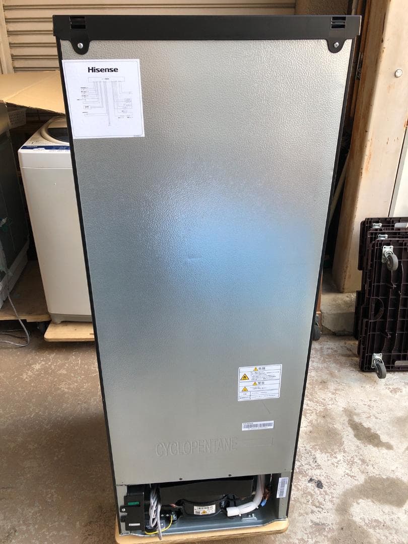 全国送料無料 ハイセンス 冷蔵庫 2022年製 HR-G16E2NA ガラスドア