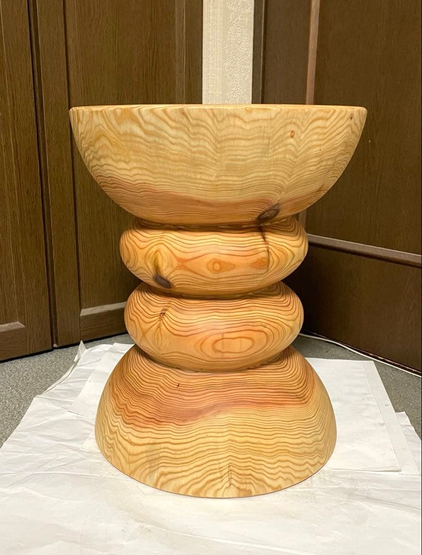 丸太　円筒型サイドテーブル　 スツール