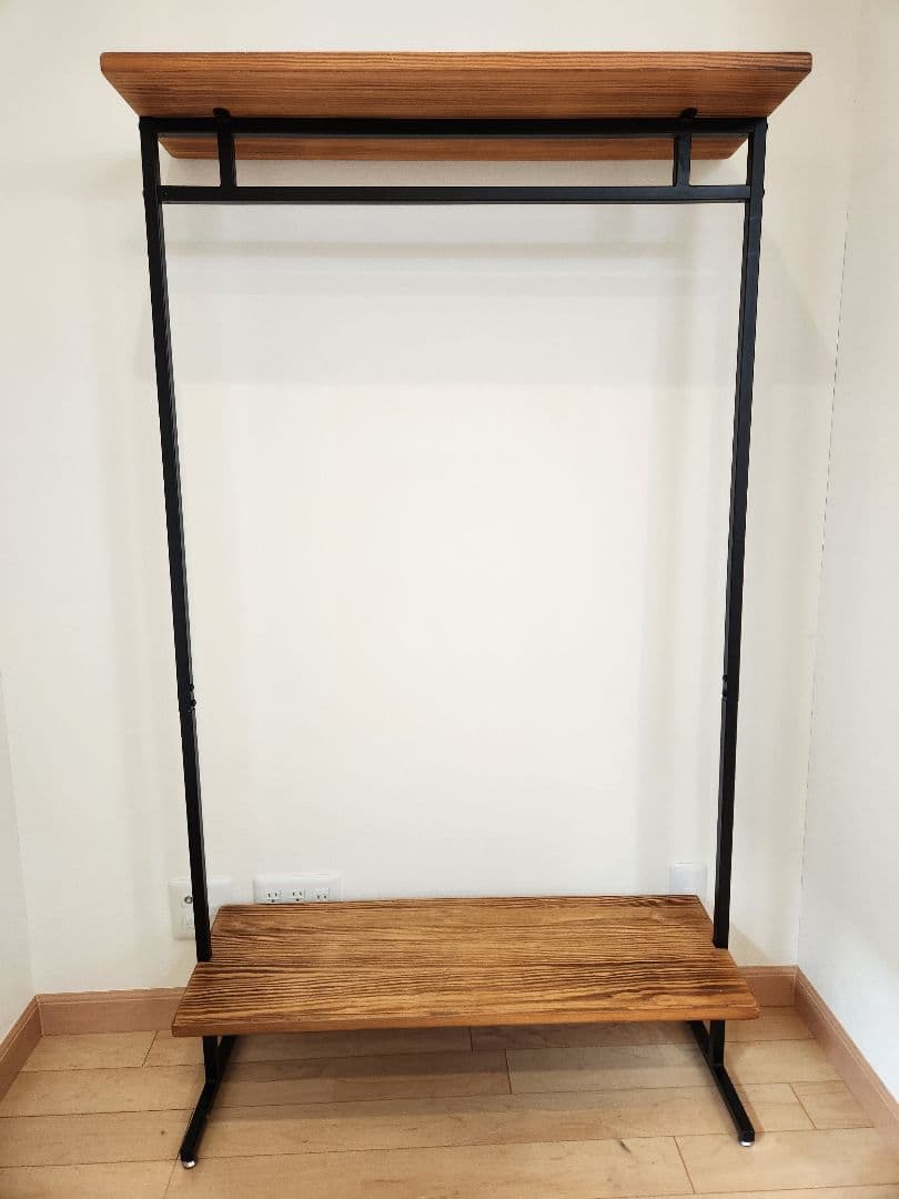 ハンガーラック ヴィンテージウッド Lewis〔ルイス〕90cm幅ワイドタイプ