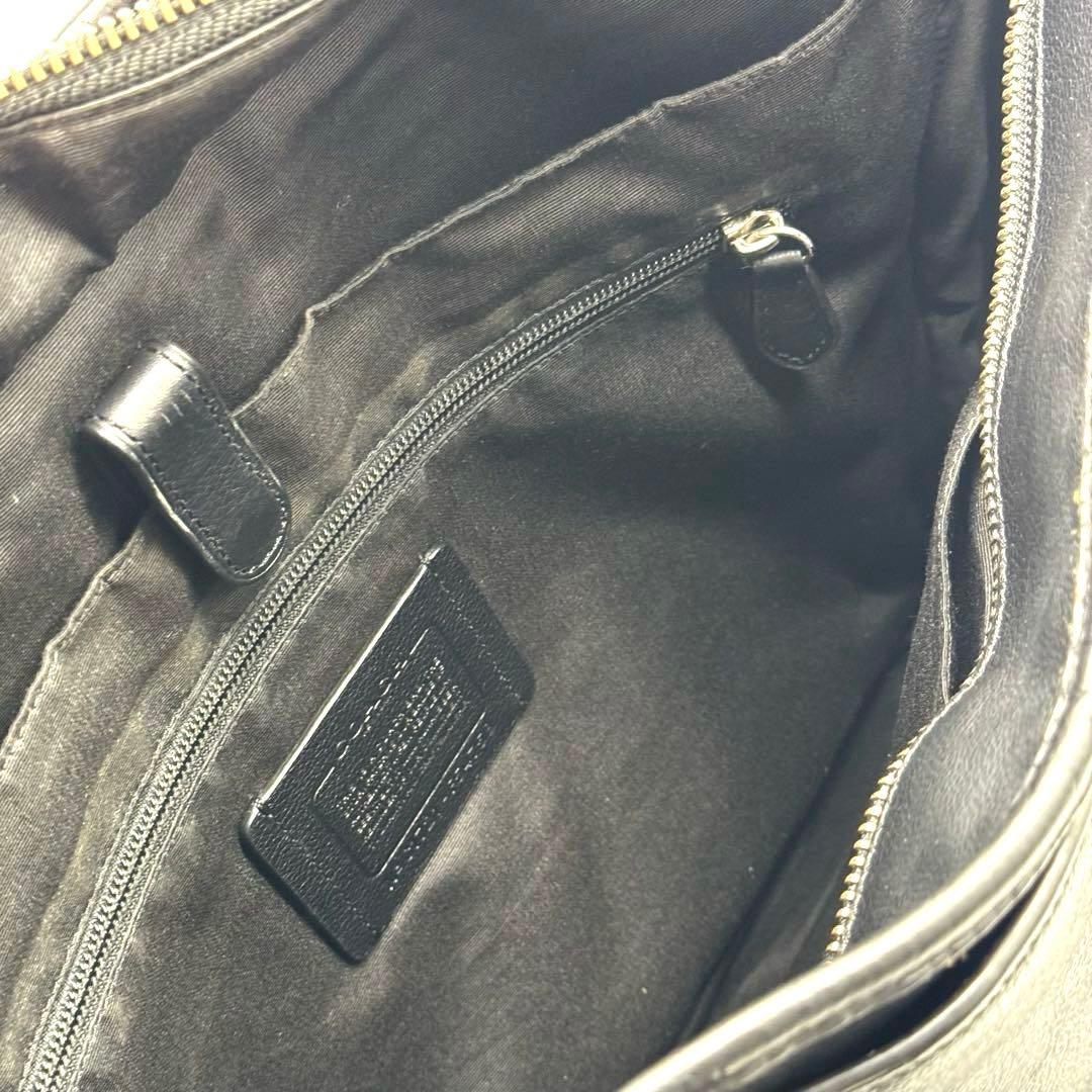 超美品　コーチ　スムースレザー 2WAYメンズビジネスバッグ ブラック 人気商品