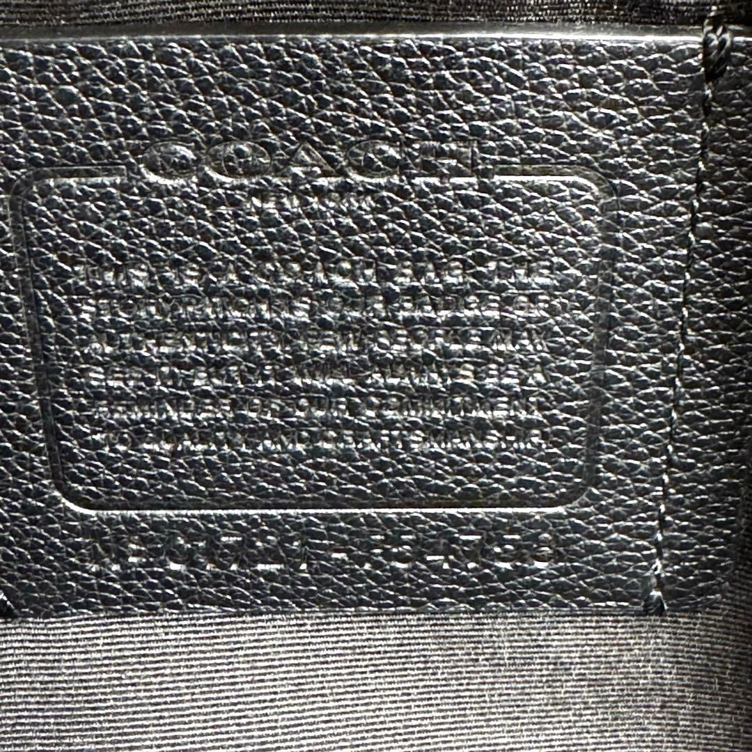 超美品　コーチ　スムースレザー 2WAYメンズビジネスバッグ ブラック 人気商品