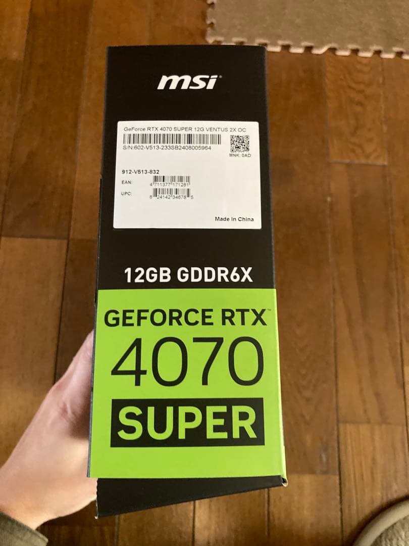 【週末割引】MSI VENTUS2X 12GB RTX4070 SUPER