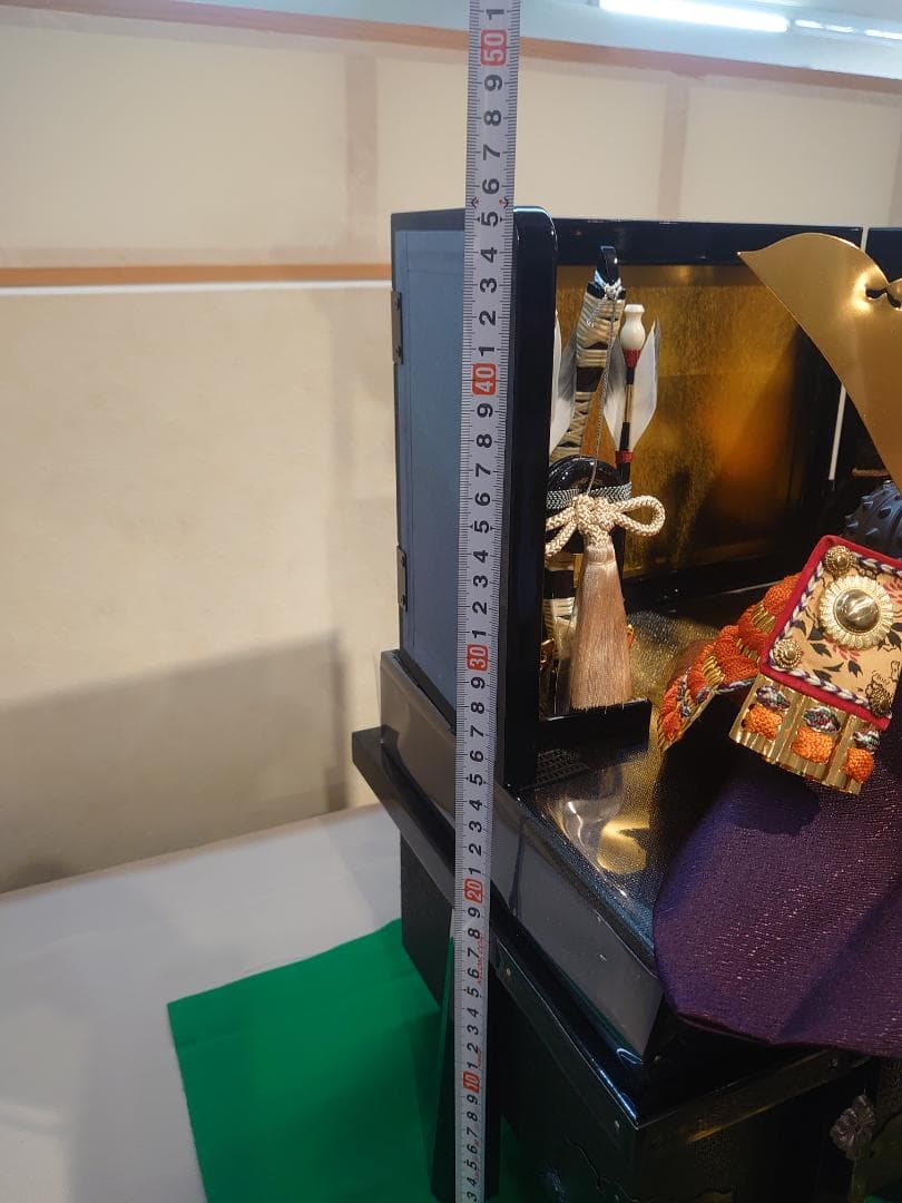 ●収納式　●五月人形フルセット●　中鍬形金兜　コンパクト