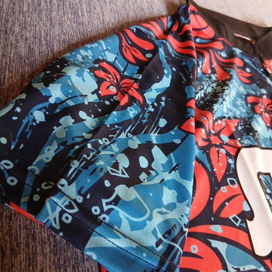 ✨新品✨ボウリングウェア　日本サイズXL　ストーム　ブルー　sea bloom