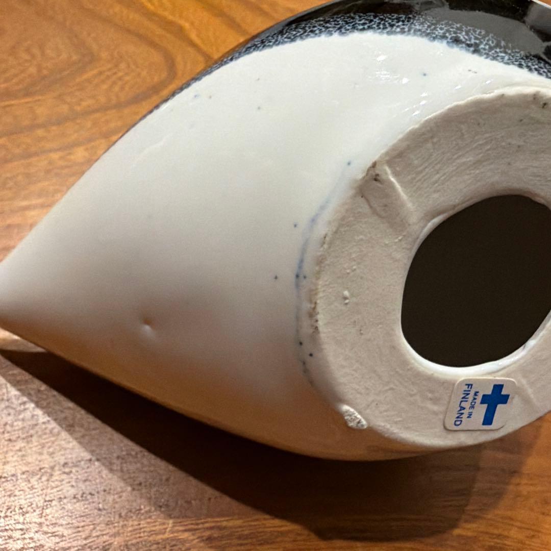 アンティーク　フィンランド製　ラップランド粘土　アヒル　刻印あり　検)アラビア