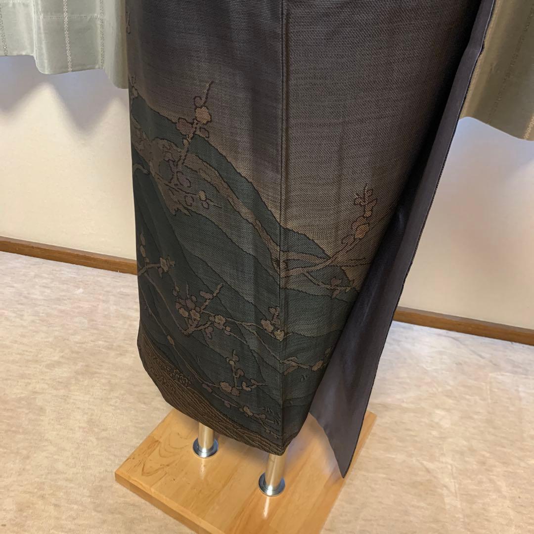 ちえ様　未使用★泥染奄美大島紬★きじ梅柄