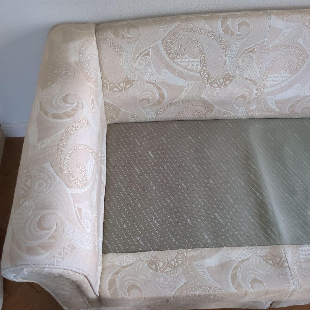 domani カリモク ソファ　三人掛けソファ　ドマーニ ソファー 白 ホワイト