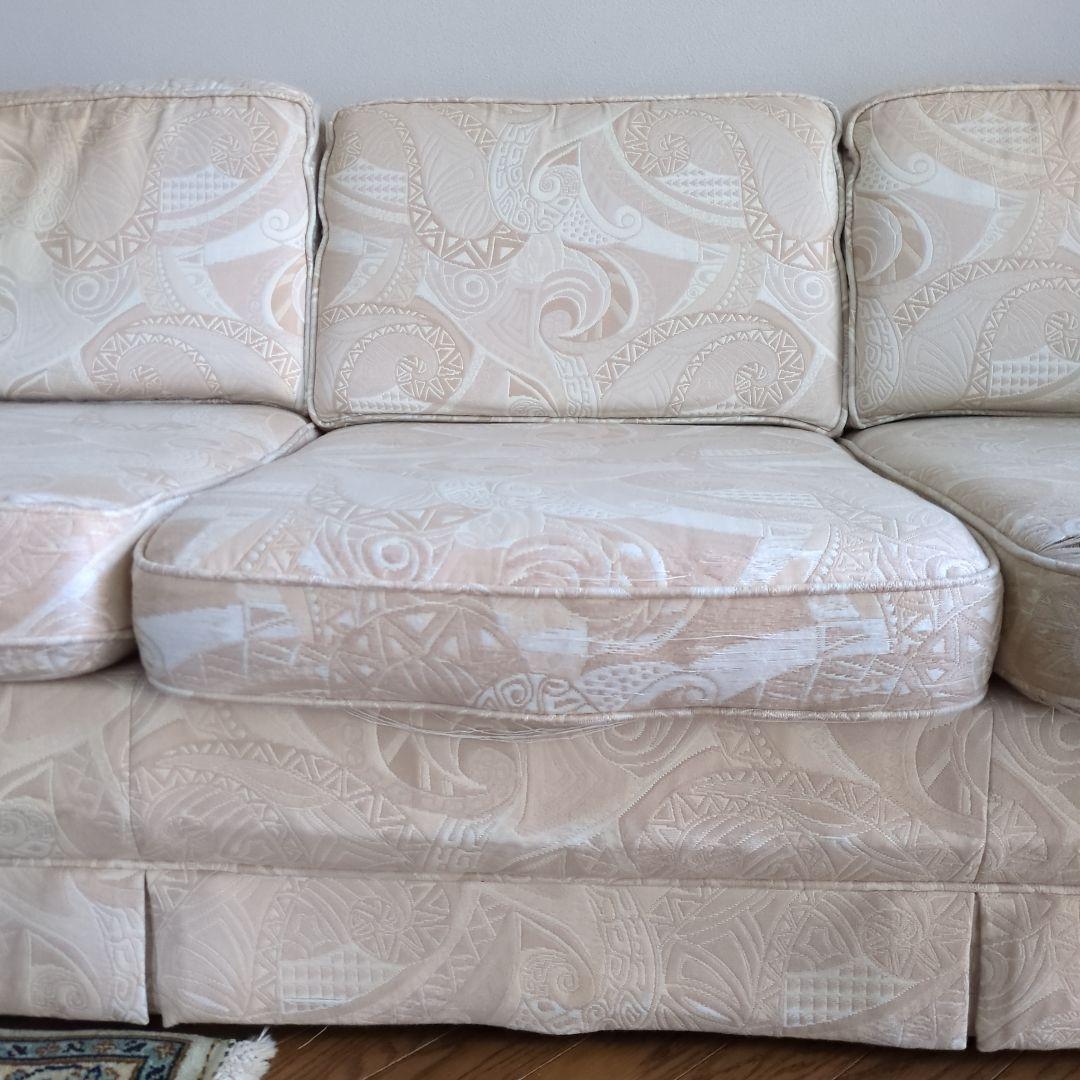 domani カリモク ソファ　三人掛けソファ　ドマーニ ソファー 白 ホワイト