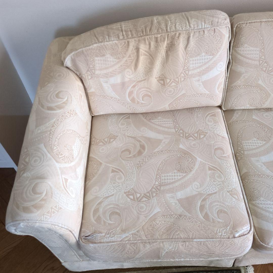 domani カリモク ソファ　三人掛けソファ　ドマーニ ソファー 白 ホワイト