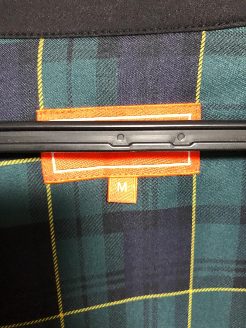 未使用 新作 ビームスゴルフ 緑チェック ブルゾン ブラック 黒 M