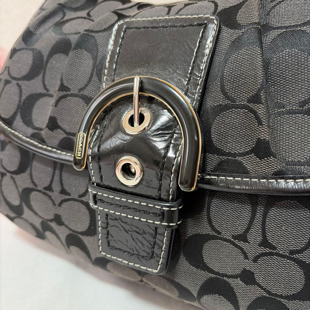 バッグ RARE COACH SOHO signature 17093 hand bag