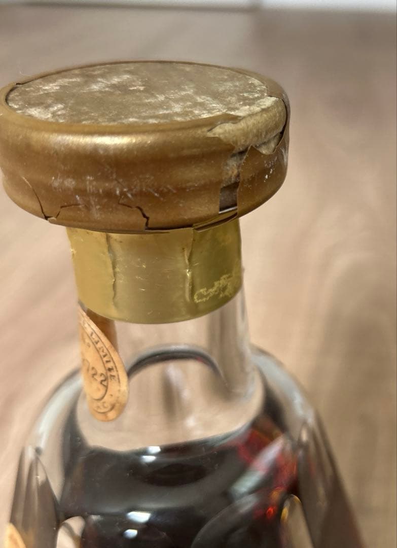 【古酒】未開栓蓋付クルボアジェ ナポレオン バカラボトル ブランデー コニャック