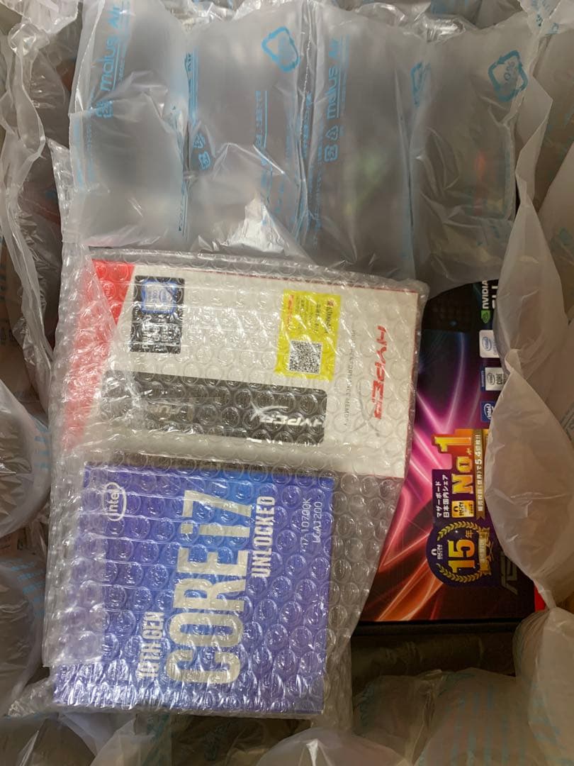 core i7 10700K マザーボードとメモリ32GB付き