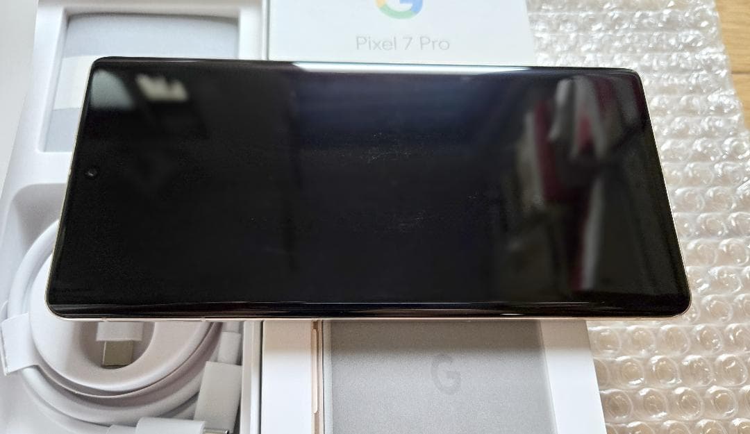 美品 Google Pixel7 Pro 128GB 灰色SIMフリー 電池新品