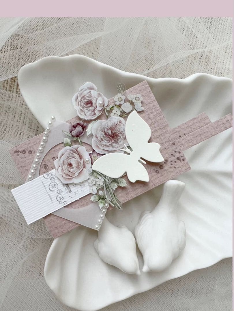 筠水阁文创《恬淡花语》海外マスキングテープ　マステ 【2184】