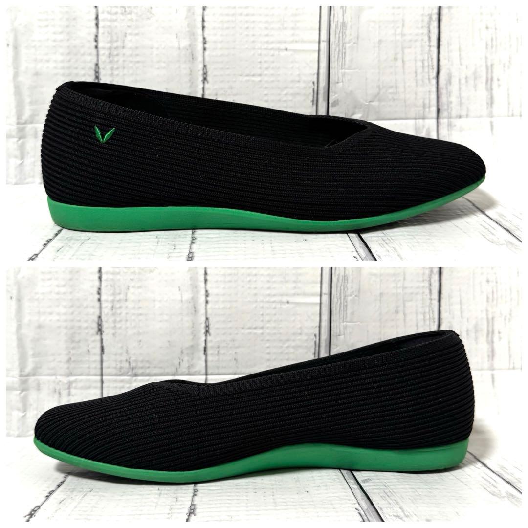 【yuu88】美品VIVAIA ビバイア スクエアトゥ 超軽量 フラット