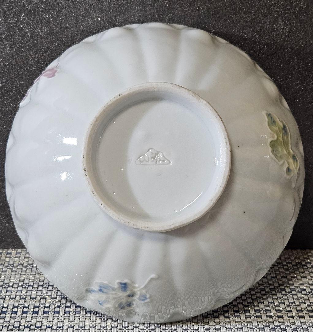 【近代陶芸の巨匠❗】帝室技芸員　板谷波山 波山銘　白磁　菊形小鉢　菓子鉢　共箱