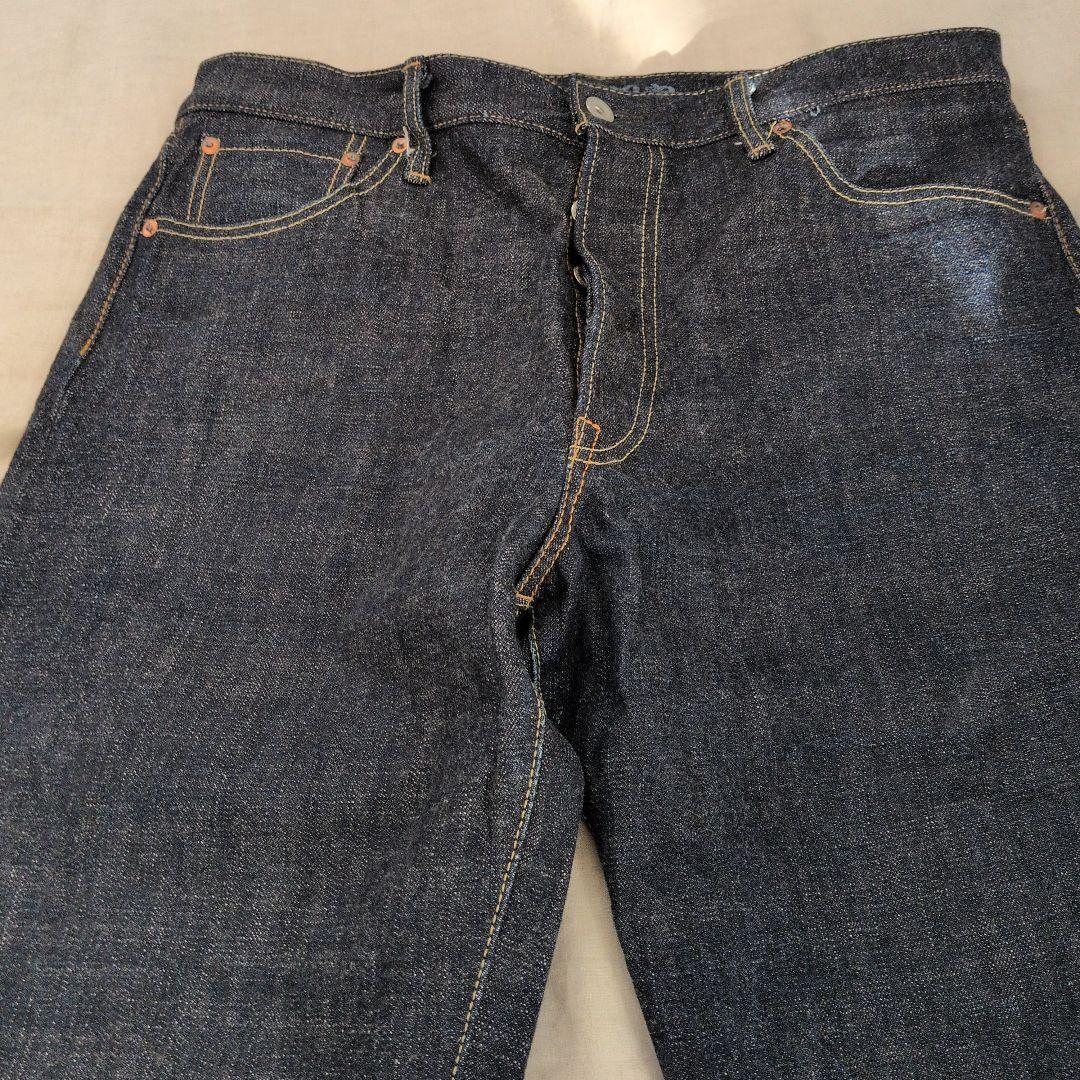 鬼デニム ONIDENIM セルビッジ 濃紺 日本製　W34