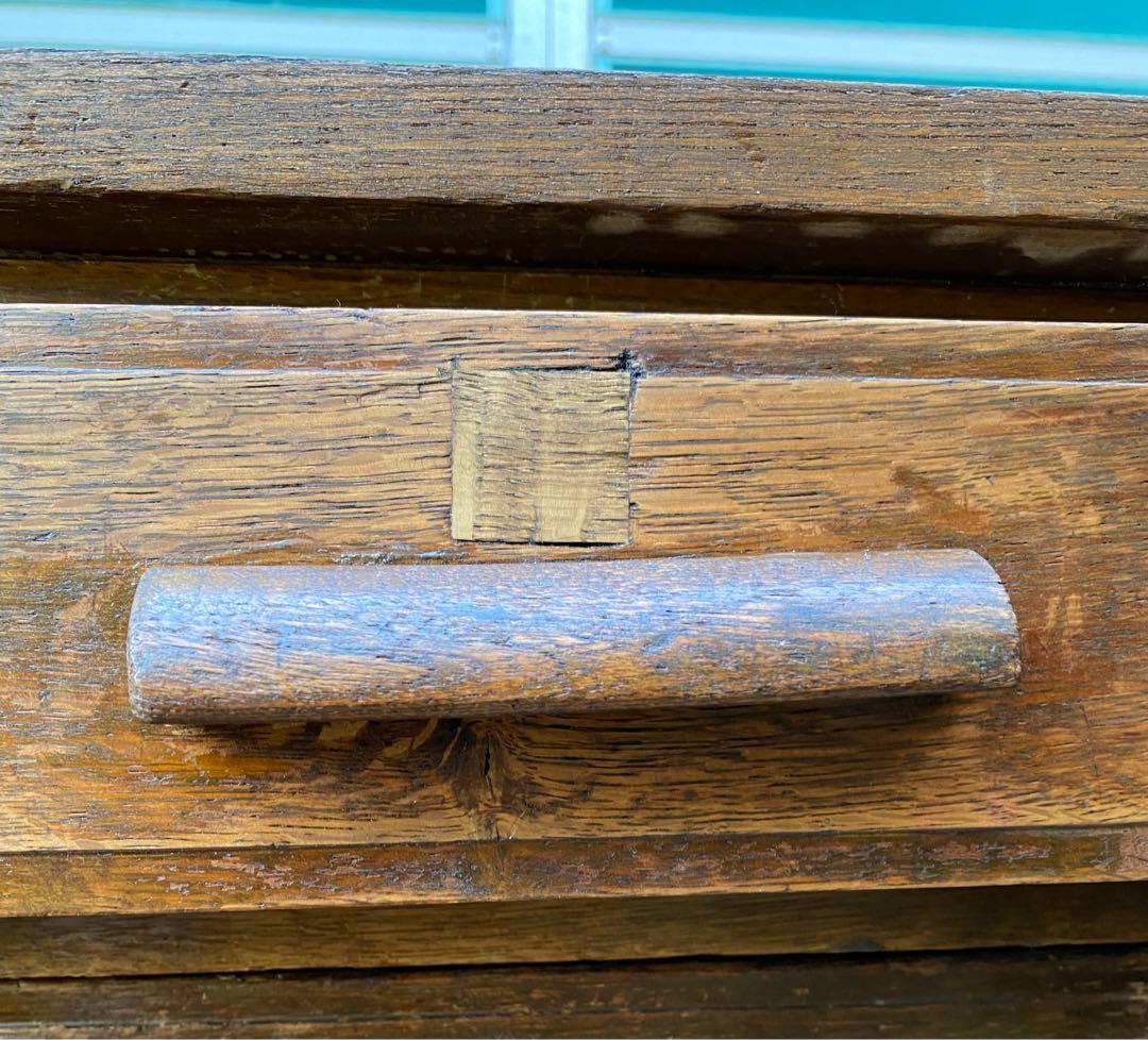 vincent 木製デスク 昭和レトロ 古道具 両袖机