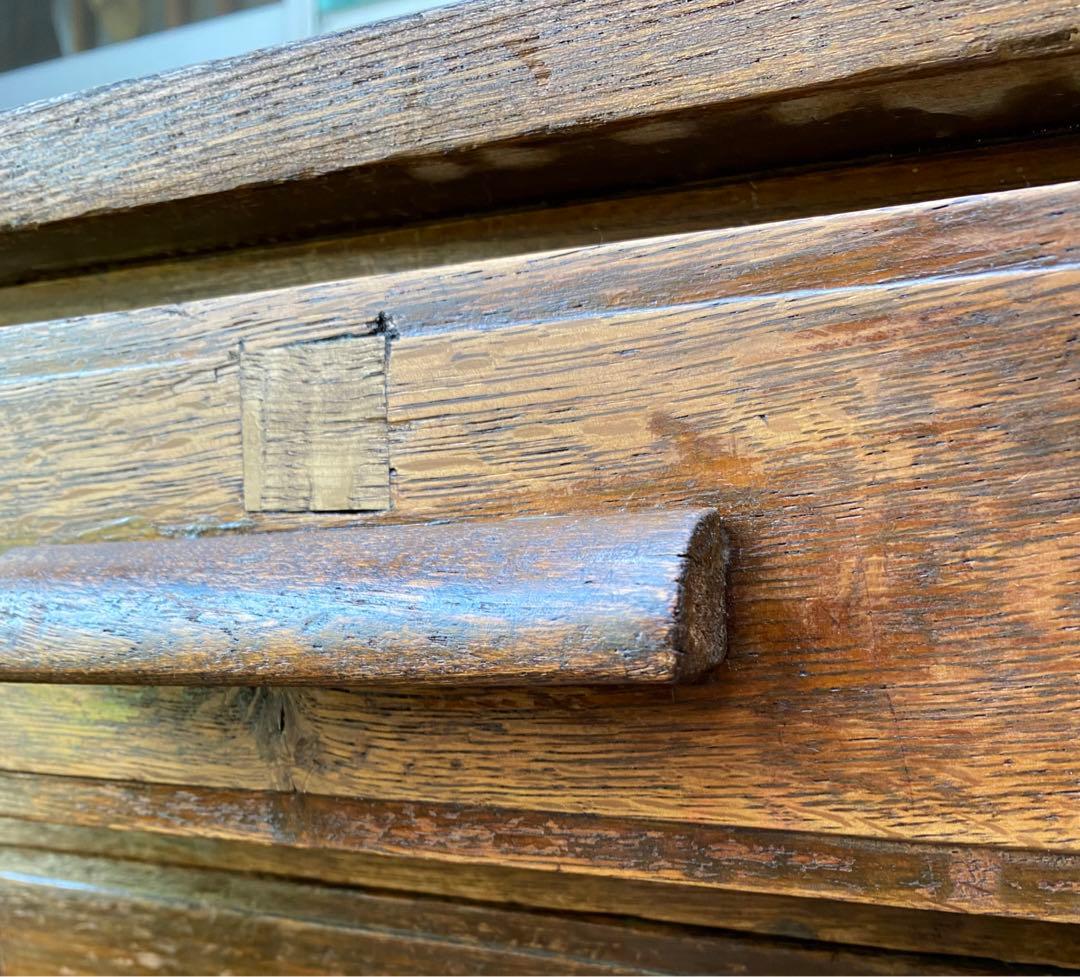 vincent 木製デスク 昭和レトロ 古道具 両袖机