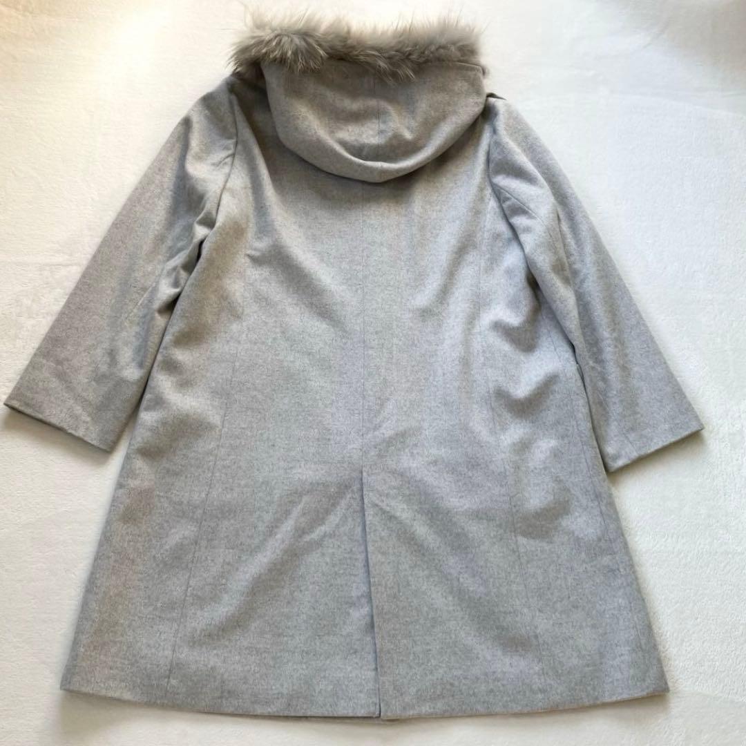 23区 ニジュウサンク ロロピアーナ ウールコート ラクーンファー 48