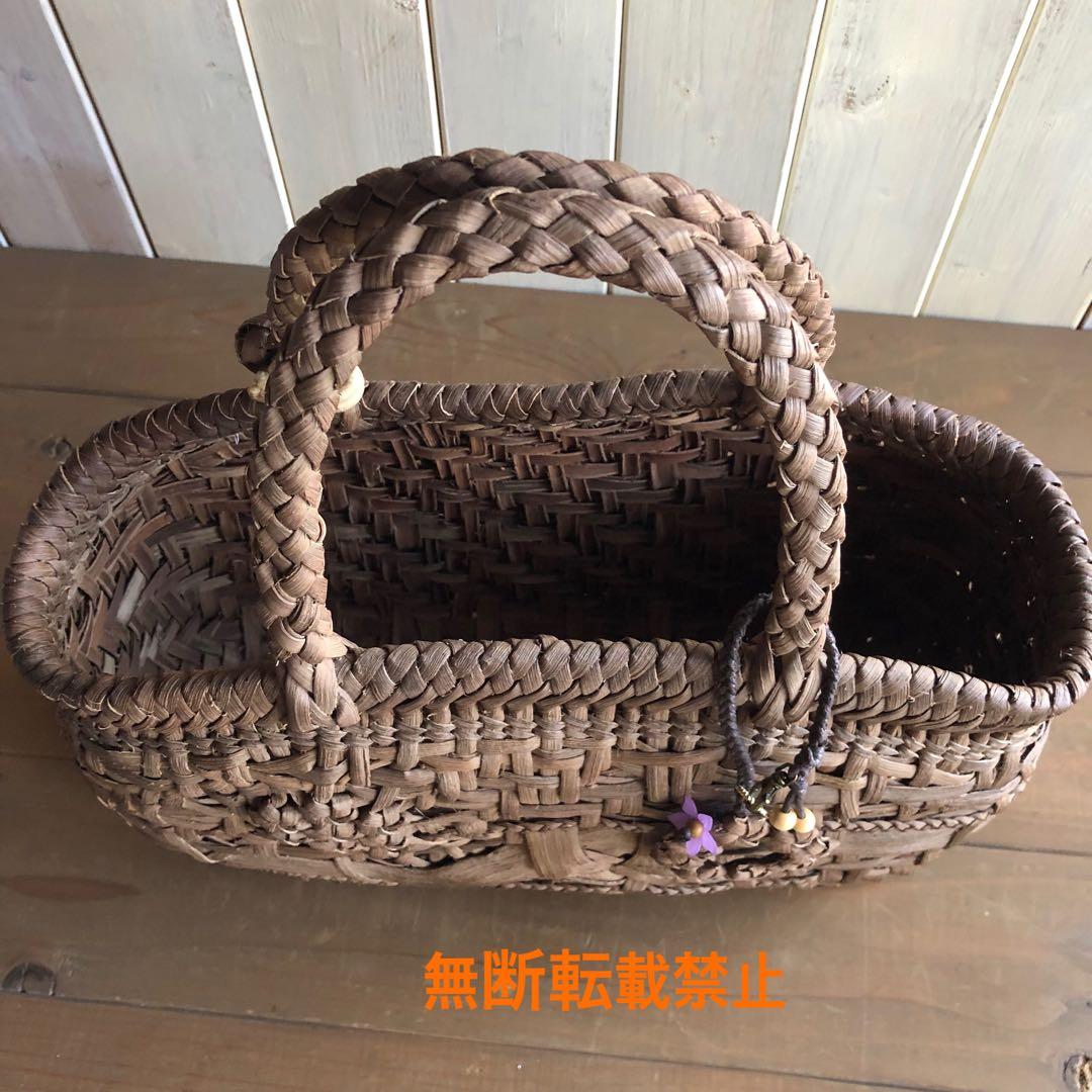 国産山葡萄カゴバック(手作り)