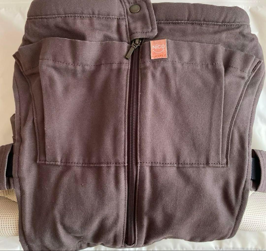 キューズベリーNICO 抱っこひも ブラウン 調整可能